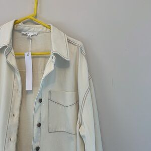 cream denim jacket